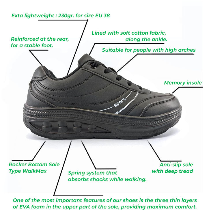 rocker sole shoes apollo medical bw-81 features