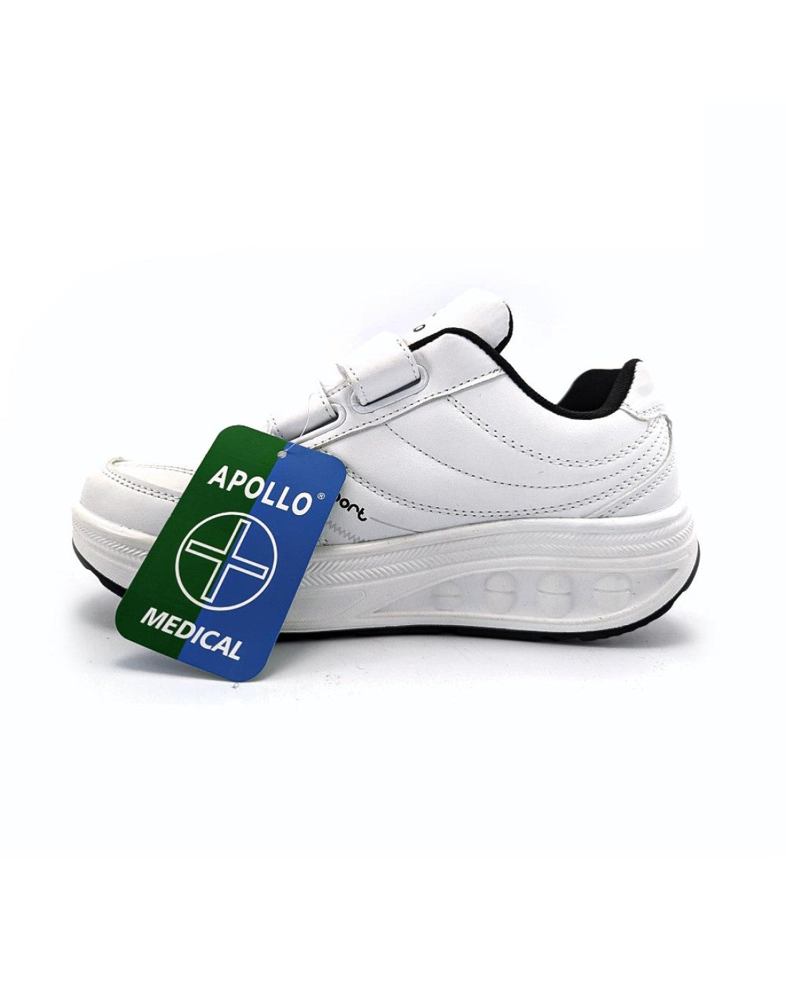 rocker sole shoes bw8-5 white color left side of shoe