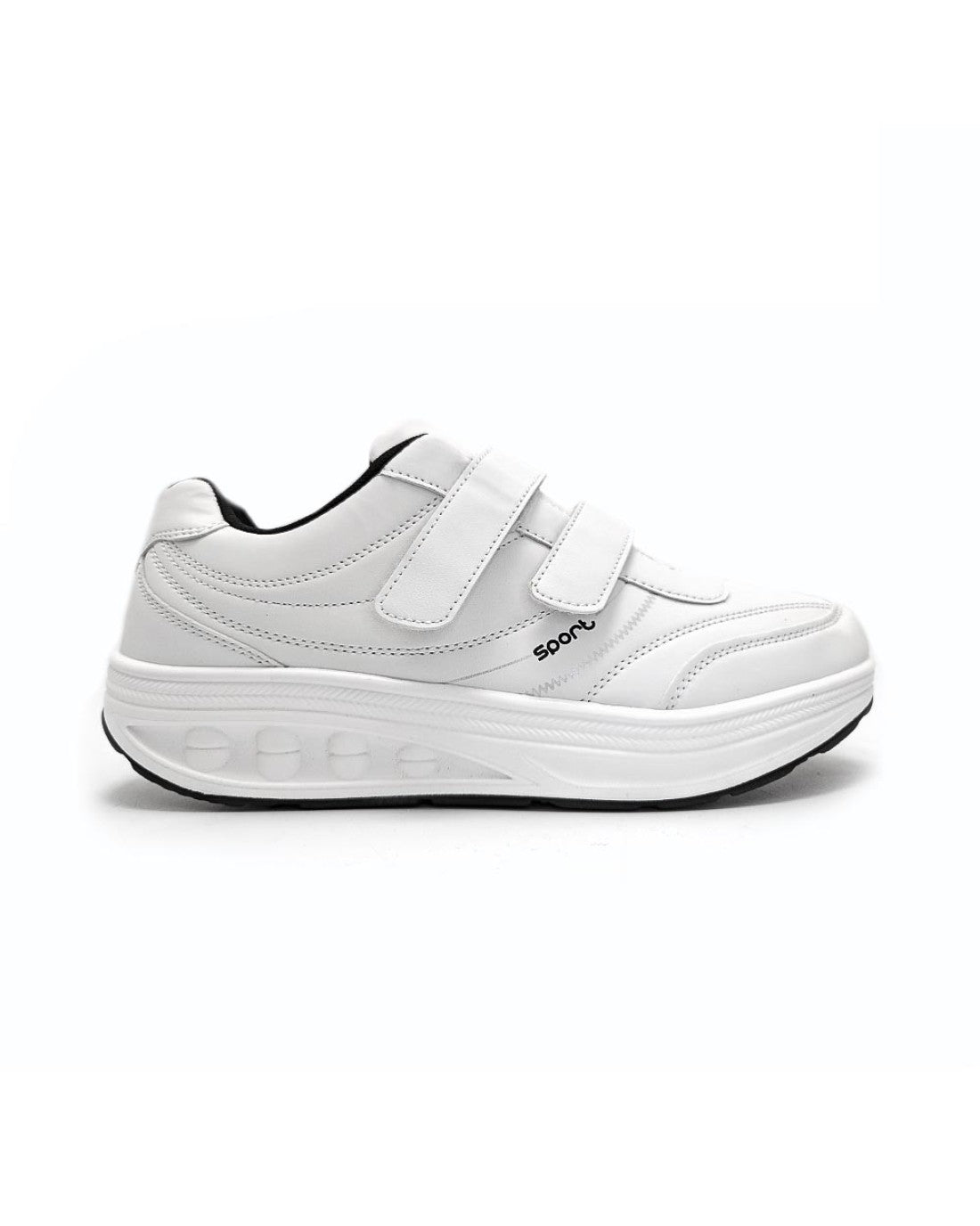 rocker sole shoes bw8-5 white color right side of shoe