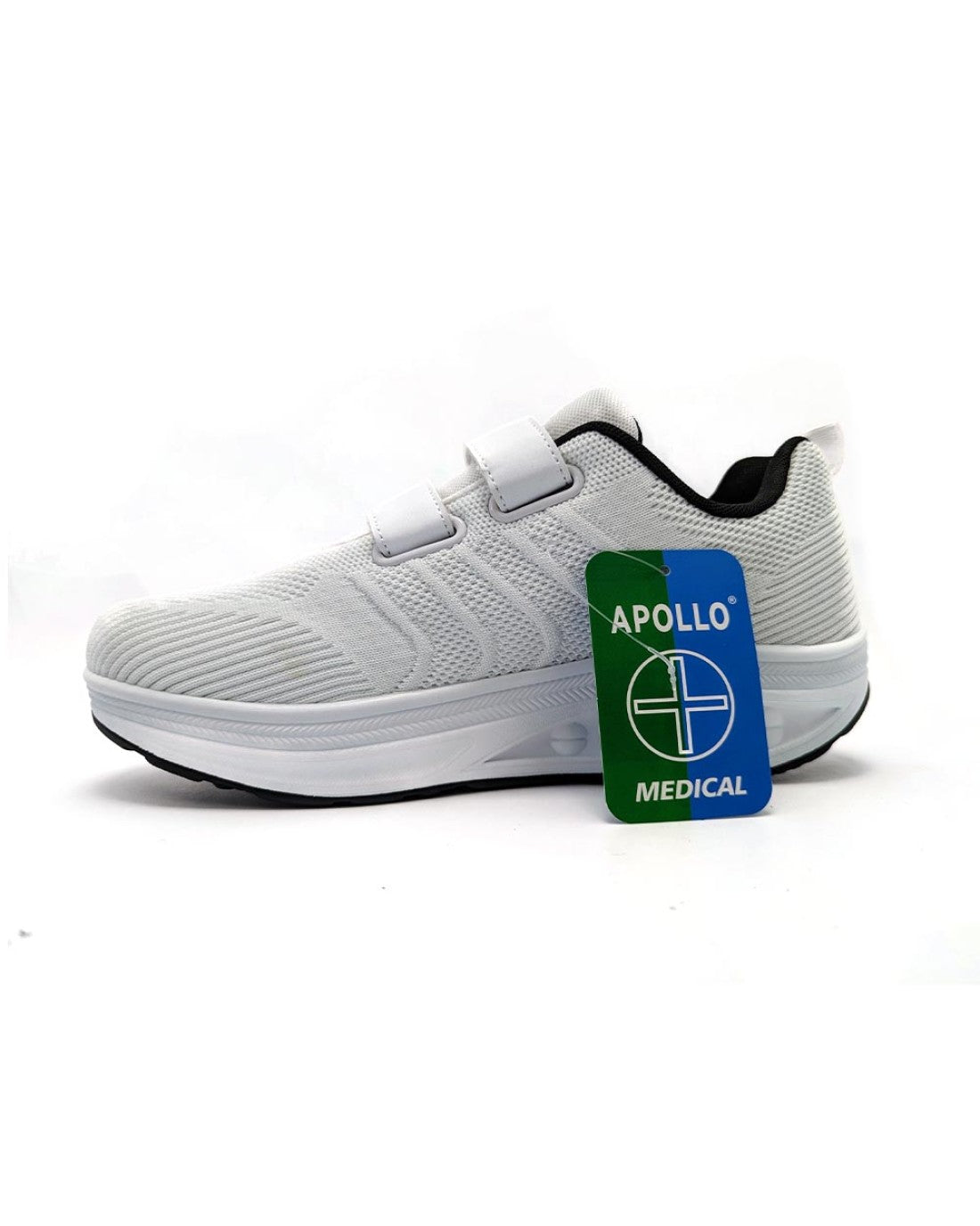 rocker sole shoes apollo medical b903-8 white color left side (Type WalkMax)